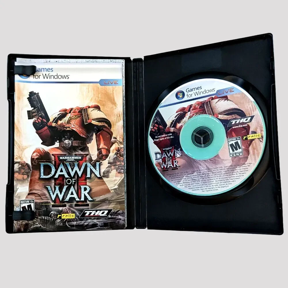 Dawn of War 1 & 2 II PC Video Game Warhammer 40K Box Lot Retro Set Collectible